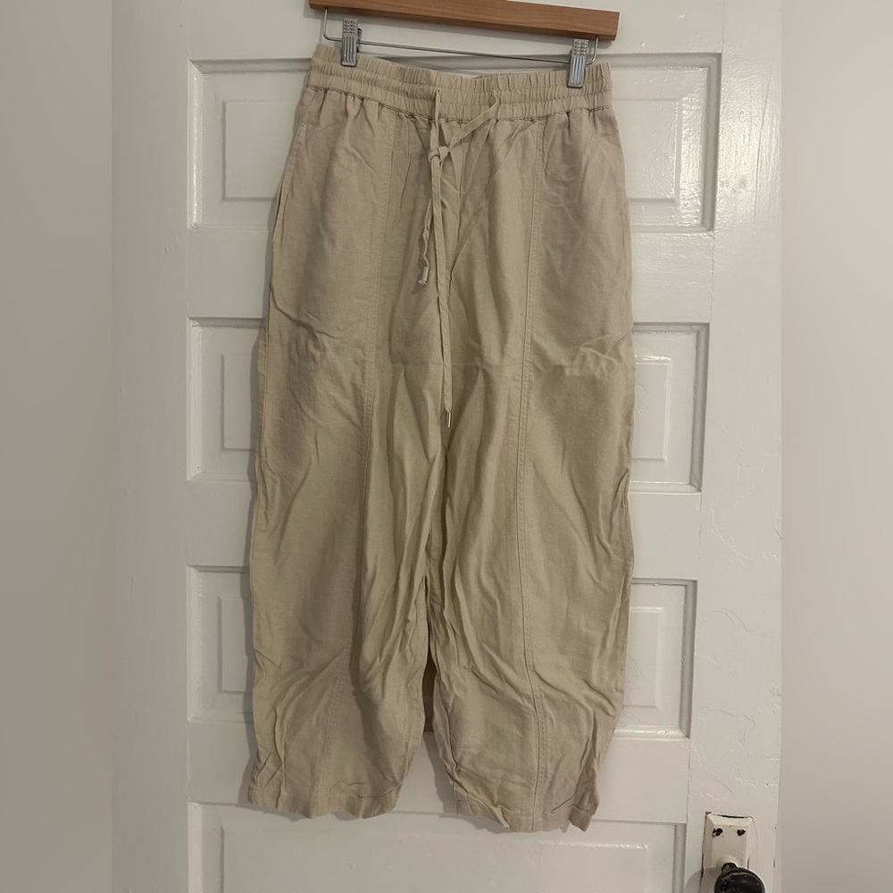 Zara Tapered Linen Pants